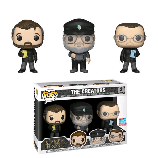 The Creators -Game of Thrones 2018 New York Fall Convention Exclusive Pop! Vinyl 3-pack - Ozzie Collectables