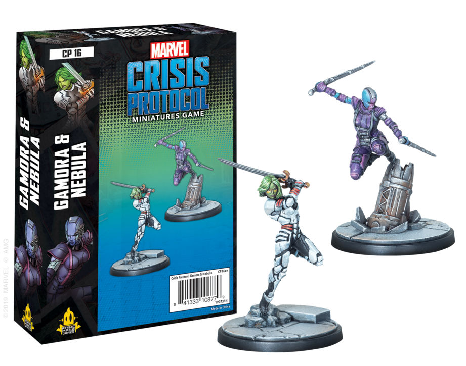 Marvel Crisis Protocol Miniatures Game Gamora and Nebula Expansion - Ozzie Collectables