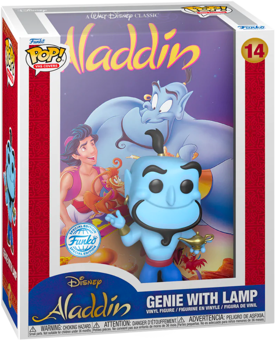 Aladdin (1992) - Genie US Exclusive Pop! VHS Cover