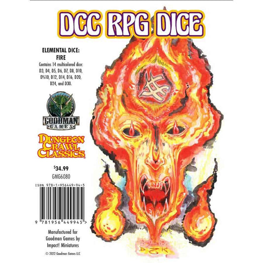 Dungeon Crawl Classics Dice - Elemental Dice - Fire