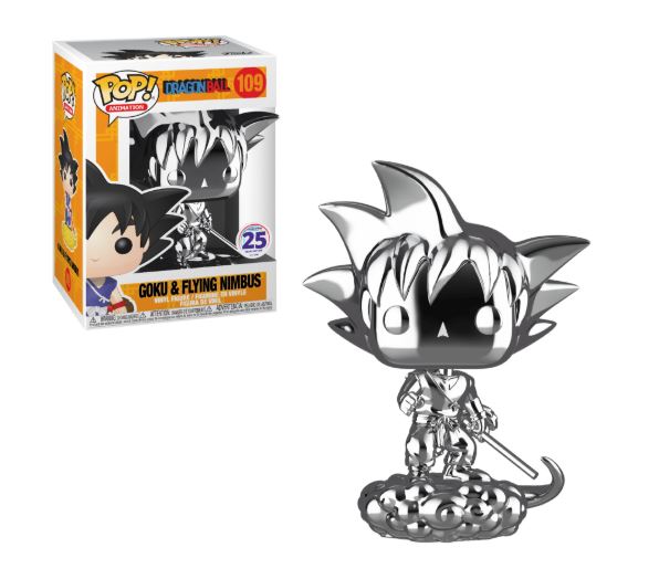 Dragon Ball - Goku & Flying Nimbus (Chrome) Celebrating 25 Years Of Fun Funimation Exclusive - Ozzie Collectables