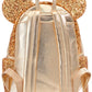 Loungefly Disney Minnie Mouse Gold Sequin Mini Backpack
