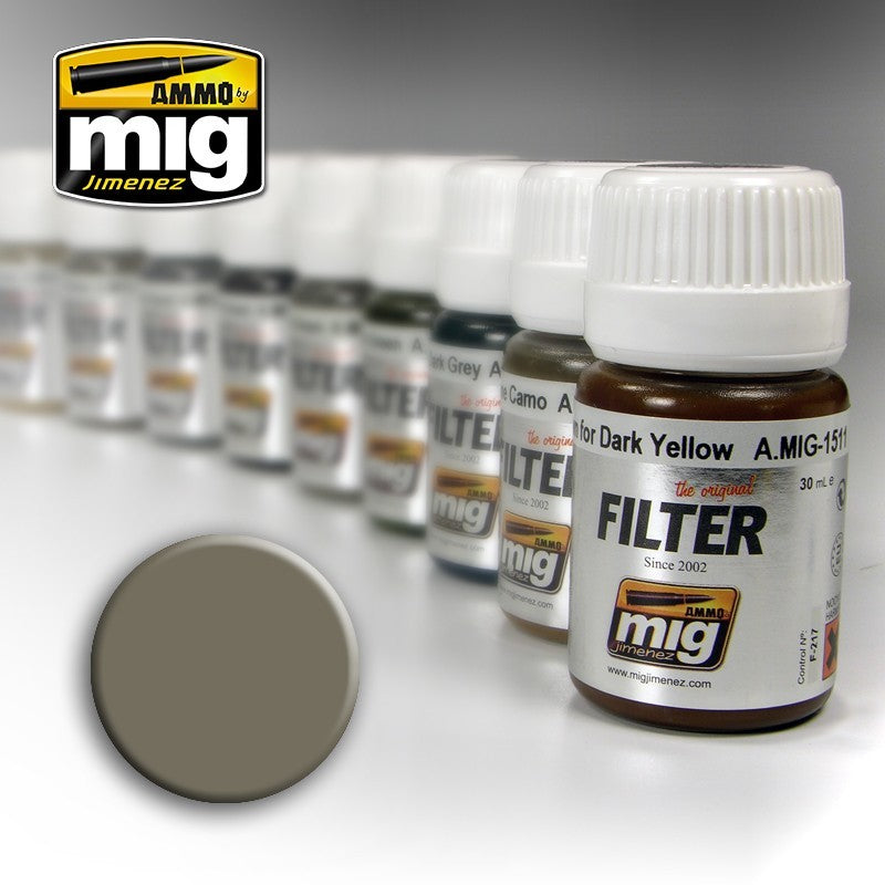 Ammo by MIG Filters Grey for Yellow Sand 35ml
