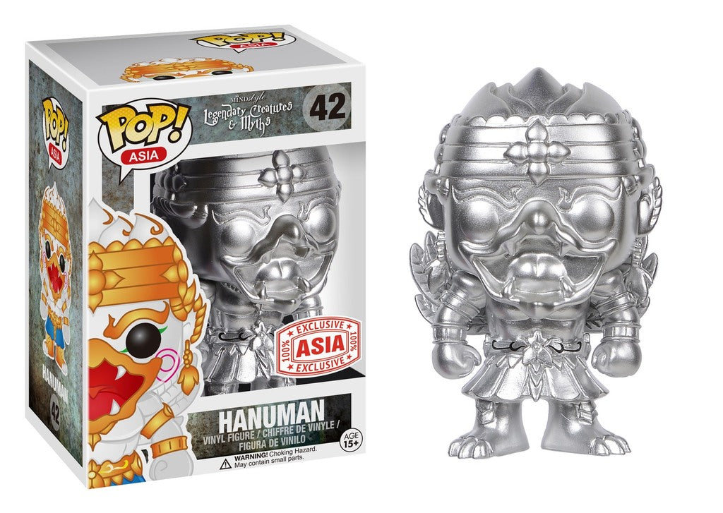 Hanuman (Silver) - Legendary Creatures & Myths POP! Asia Exclusive Vinyl - Ozzie Collectables