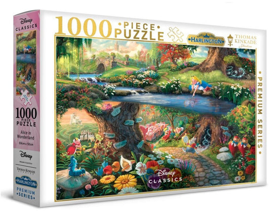 Harlington Thomas Kinkade PQ Disney Alice in Wonderland 1000 pieces