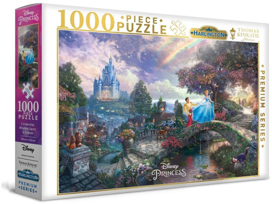 Harlington Thomas Kinkade PQ Disney Cinderella Wishes Upon a Dream 1000 pieces