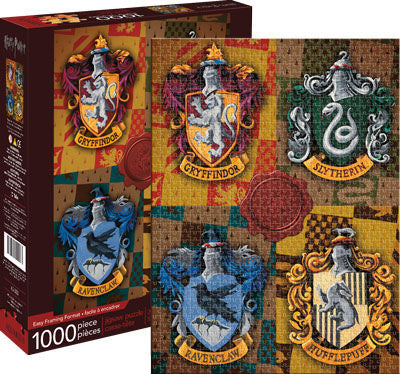Aquarius Puzzle Harry Potter Crests Puzzle 1,000 pieces