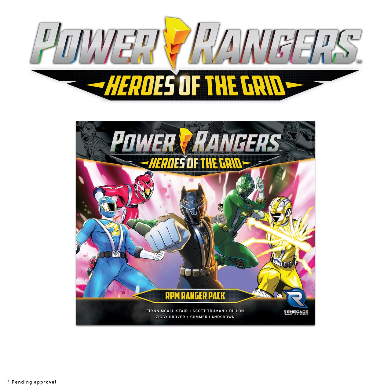 Power Rangers Heroes of the Grid - RPM Ranger Pack