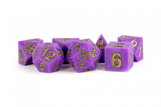 MDG 16mm Sharp Edge Silicone Rubber Polyhedral Dice Set: Regal Ricochet (TOYFAIR 20% OFF)