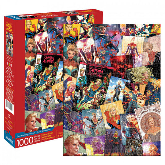 Marvel Captain Marvel Comic Collage Puzzle 1000pc