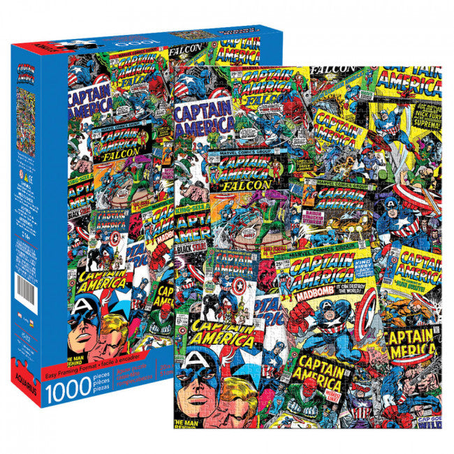 Marvel Captain America Comic Collage Puzzle 1000pc