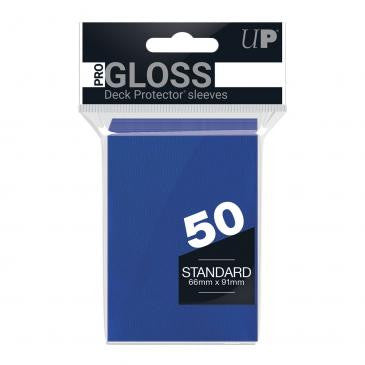 Ultra Pro 50ct Pro-Gloss Standard Deck Protector Sleeves Blue  (TOYFAIR 20% OFF)