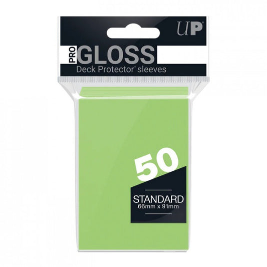 Ultra Pro 50ct Pro-Gloss Standard Deck Protector Sleeves Lime Green  (TOYFAIR 20% OFF)