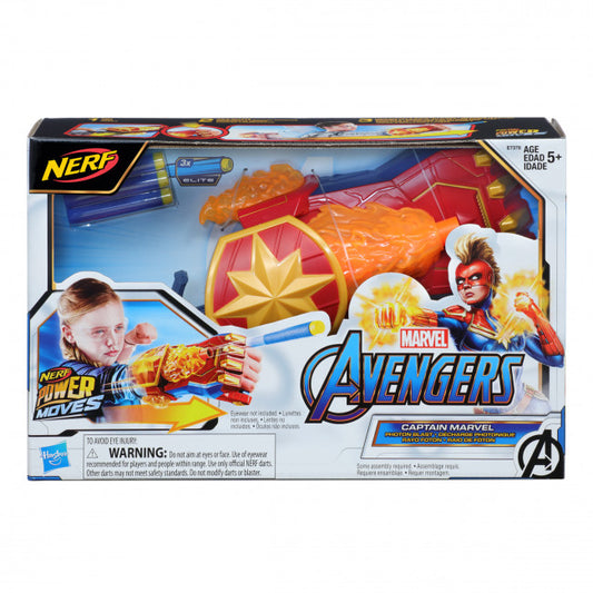 Nerf Power Moves: Marvel Avengers Captain Marvel Photon Blast Gauntlet