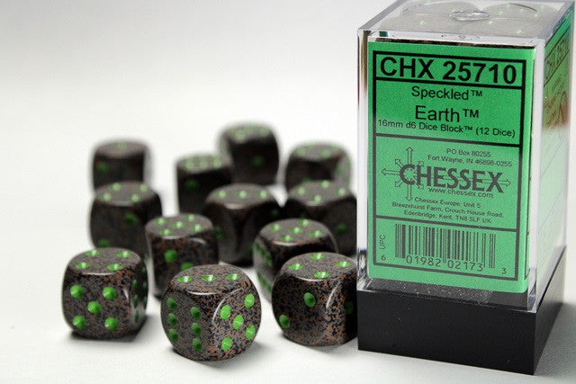 Chessex 16mm D6 Dice Block Speckled Earth