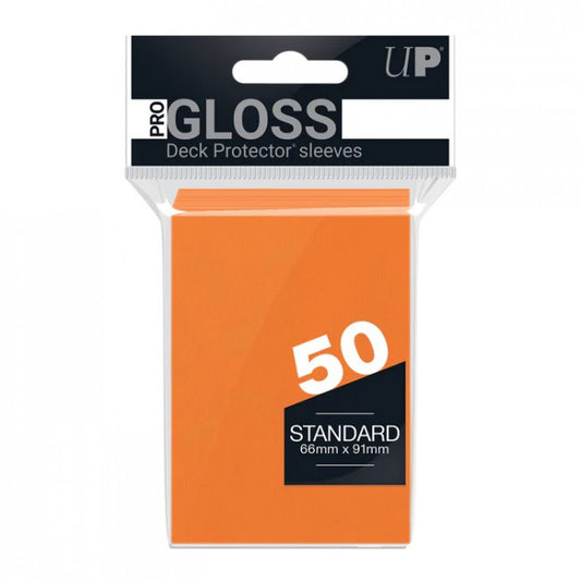Ultra Pro 50ct Pro-Gloss Standard Deck Protector Sleeves Orange  (TOYFAIR 20% OFF)