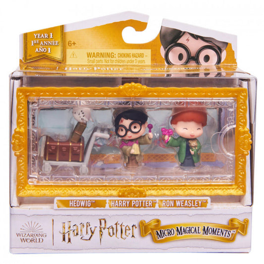 Harry Potter Collectible Scene Multipack: Harry, Ron & Hedwig (with cart)