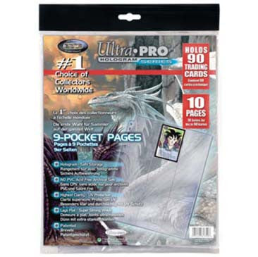 Ultra Pro 10ct 9-Pocket Platinum Page for Standard Size Cards  (TOYFAIR 20% OFF)