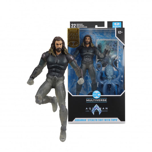 DC Multiverse Gold Label: Aquaman 2 Aquaman Stealth Suit With Topo (Gold Label)  (TOYFAIR 20% OFF)