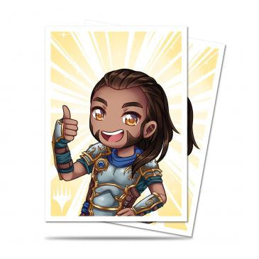 Ultra Pro 100ct Standard Deck Protector Sleeves for MTG Chibi Collection Gideon - Good Job!  (TOYFAIR 20% OFF)
