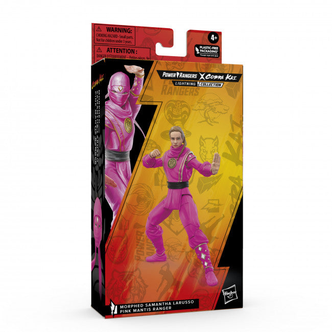 Power Rangers Lightning Collection Mighty Morphin X Cobra Kai Samantha LaRusso Morphed Pink Mantis Ranger