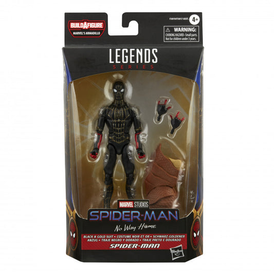 Marvel Legends Series: Spider-Man No Way Home - Black & Gold Suit Spider-Man Action Figure