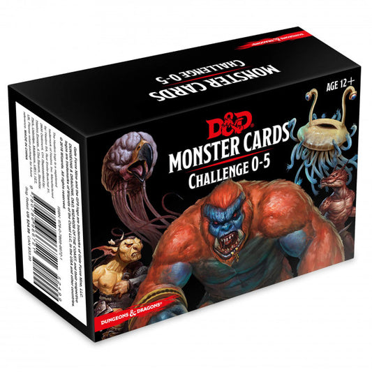 D&D Spellbook Cards: Monsters 0-5