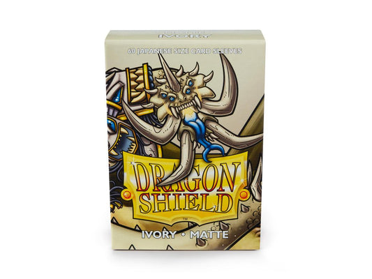 Sleeves - Dragon Shield Japanese- Box 60 - Ivory MATTE - Ozzie Collectables