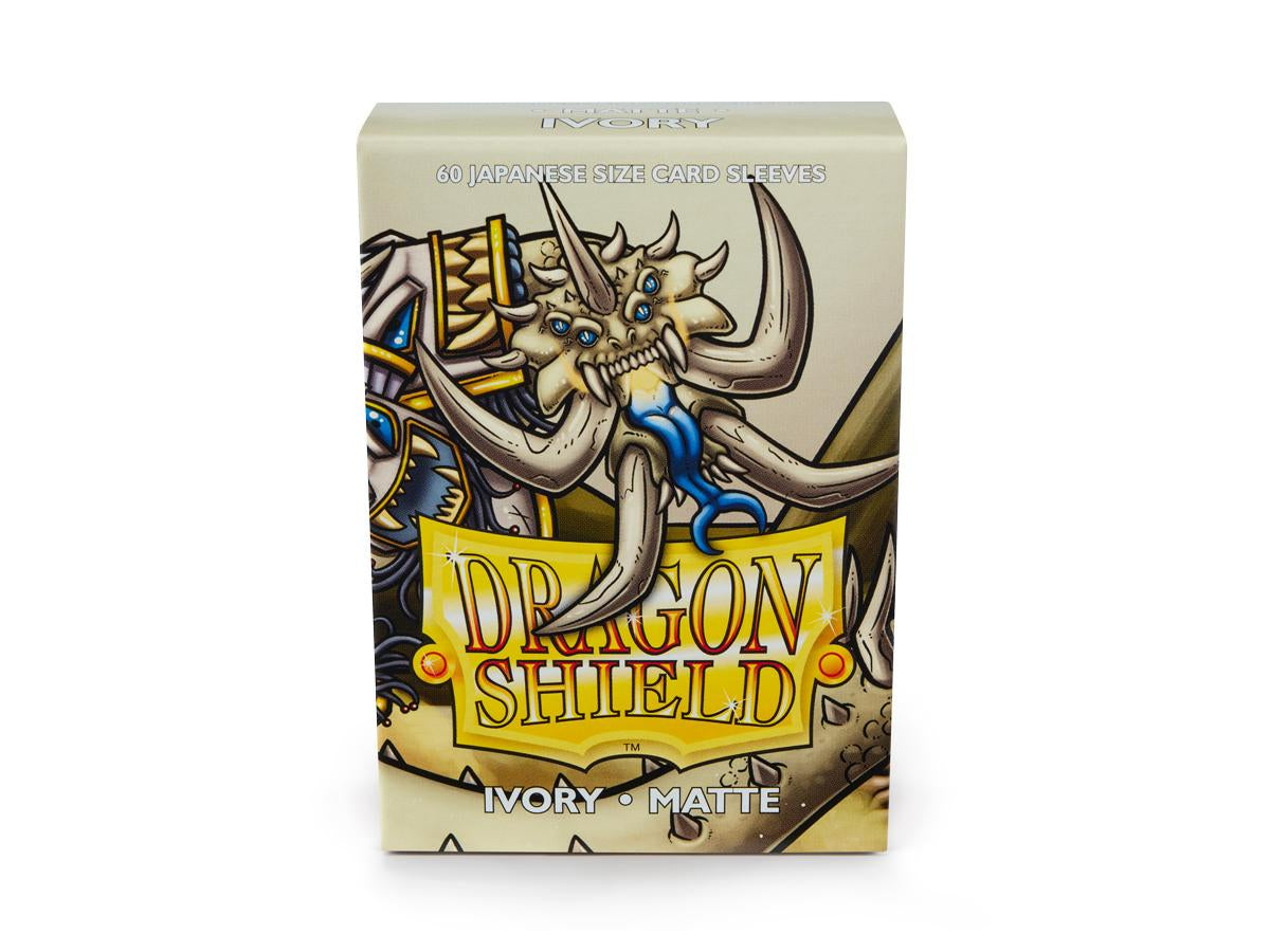 Sleeves - Dragon Shield Japanese- Box 60 - Ivory MATTE - Ozzie Collectables