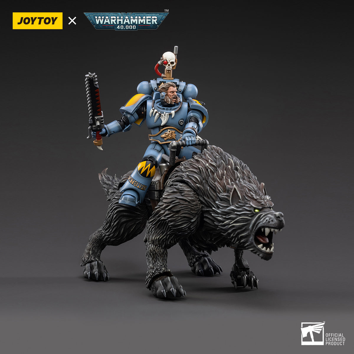 Warhammer Collectibles: 1/18 Scale Space Wolves Thunderwolf Cavalry Frode