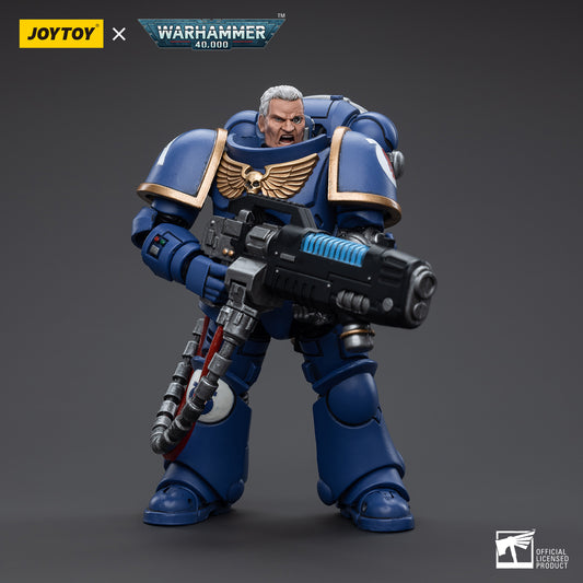 Warhammer Collectibles: 1/18 Scale Ultramarines Hellblasters Sergeant Ulaxes