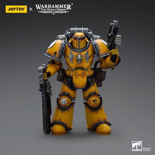 Warhammer Collectibles: 1/18 Scale Imperial Fists Legion MkIII Despoiler Sqd Despoiler with Chainsaw