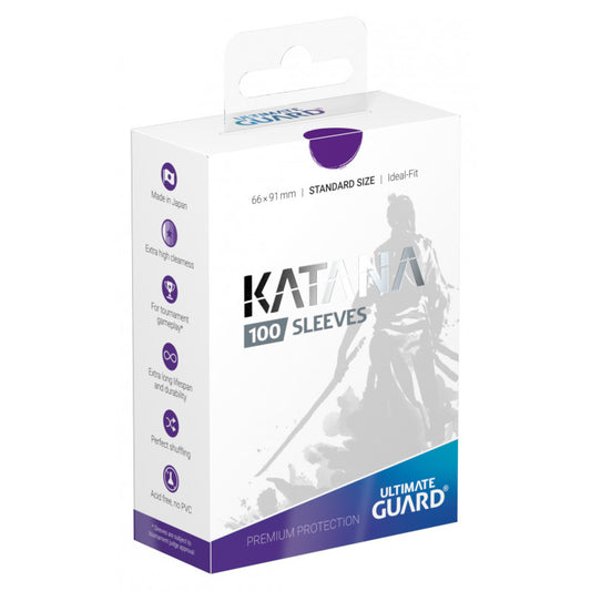 Ultimate Guard Katana Standard Size Sleeves Purple (100) - Ozzie Collectables