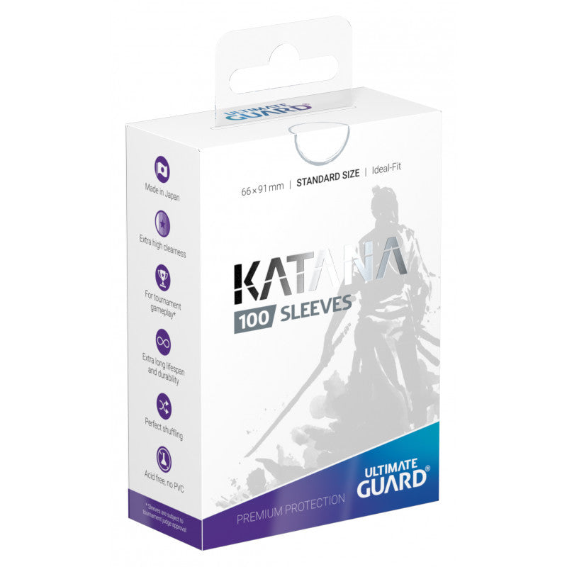 Ultimate Guard Katana Standard Size Sleeves White (100) - Ozzie Collectables