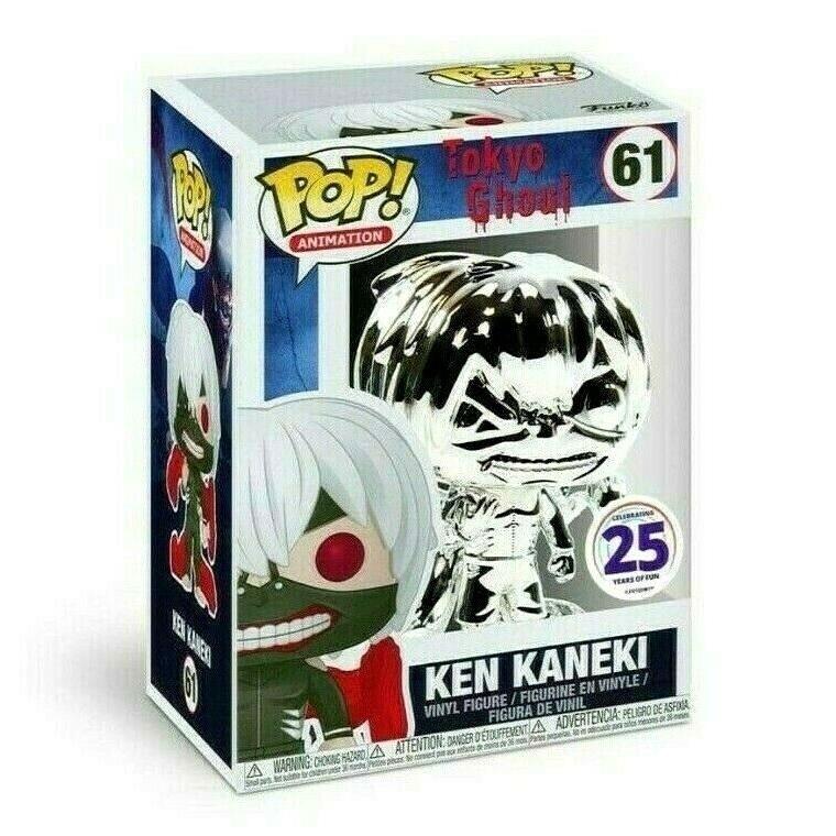 Ken Kaneki (Silver Chrome) - Tokyo Ghoul Funimation Celebrating 25 Years Of Fun POP! Vinyl - Ozzie Collectables
