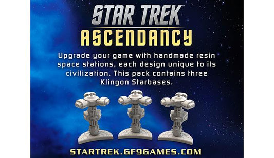 Star Trek Ascendancy Accessory Star Bases (3) Klingon - Ozzie Collectables