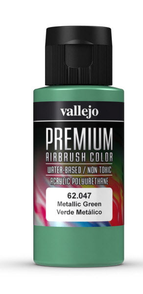 Vallejo Premium Colour Metallic Green 60 ml - Ozzie Collectables