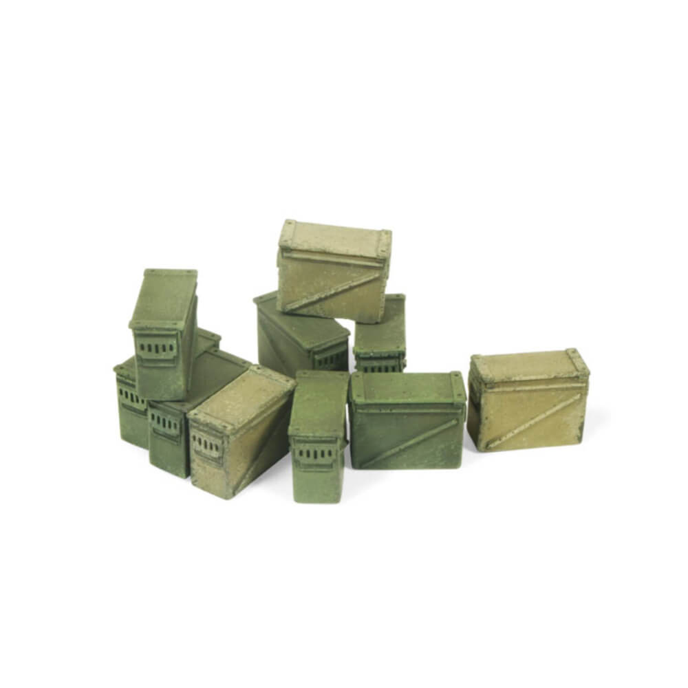 Vallejo Large Ammo Boxes 12 and 7 mm Diorama Accessory - Ozzie Collectables