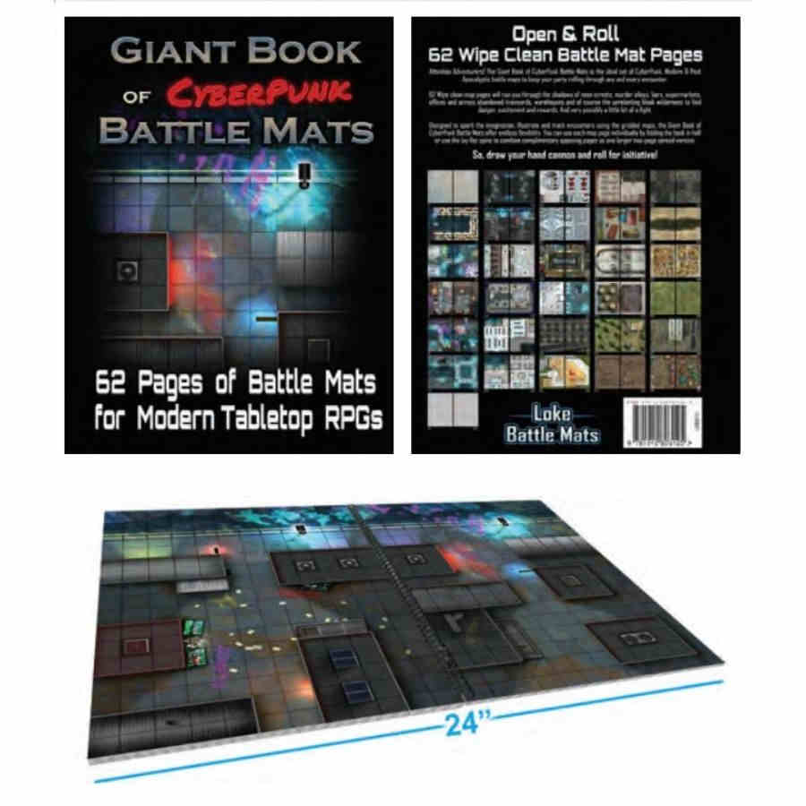 Giant Book of CyberPunk Battle Mats - Ozzie Collectables
