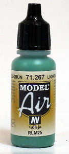 Vallejo Model Air Light Green RLM25 17 ml - Ozzie Collectables