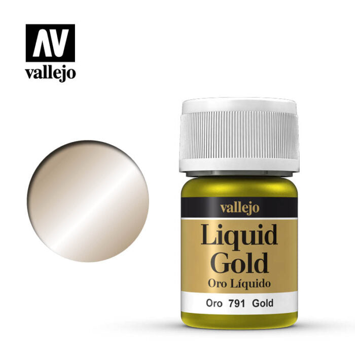 Vallejo Model Colour Metallic Liquid Gold (Alcohol Base) 35 ml