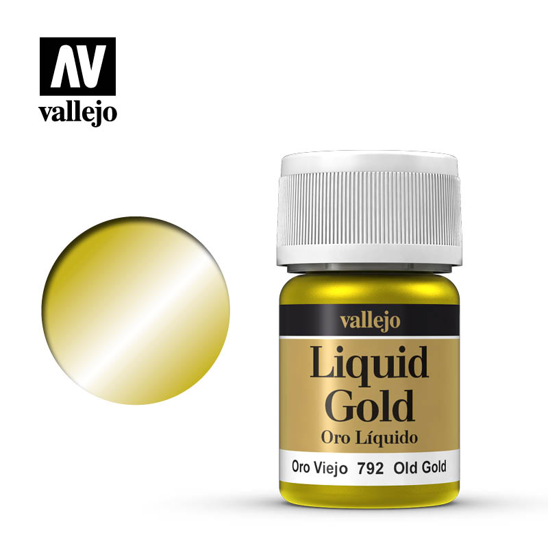 Vallejo Model Colour Metallic Liquid Old Gold (Alcohol Base) 35 ml