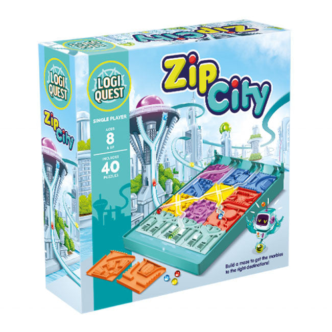 Logiquest Zip City Logic Puzzle