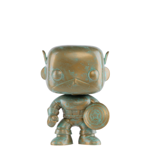 Captain America - Marvel 80th Anniversary Patina US Exclusive Pop! Vinyl - Ozzie Collectables