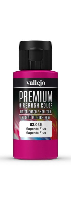 Vallejo Premium Colour Fluorescent Magenta 60 ml - Ozzie Collectables