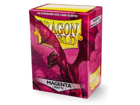 Sleeves - Dragon Shield - Box 100 - Magenta MATTE - Ozzie Collectables