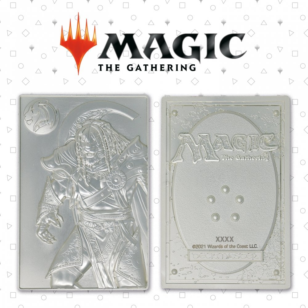 Magic the Gathering Limited Edition Silver Plated Ajani Goldmane Metal Collectible