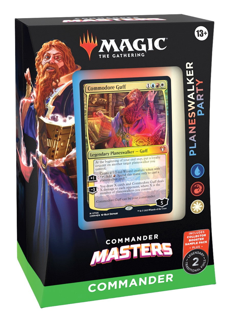 Magic the Gathering Commander Masters Commander Deck BLUE/RED/WHITE Planeswalker Party (SD3)
