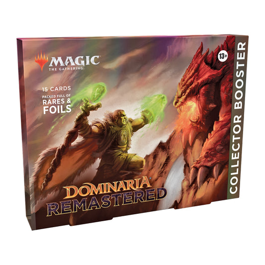 Magic the Gathering Dominaria Remastered Collector Booster Omega Box (1 Booster Per Pack)