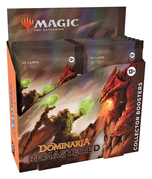 Magic the Gathering Dominaria Remastered Collector Boosters (12 Boosters Per Display)